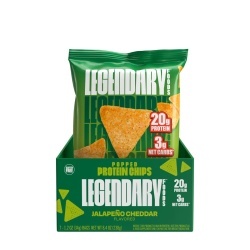 Legendary Foods Popped Protein Chips Jalapeno Cheddar, Chipsuri Proteice Cu Gust Intens De Jalapeno Si Cheddar, 34 G - Img 2