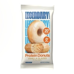 Legendary Foods Protein Donut With Vanilla Glazed, Gogoasa Proteica Cu Glazura De Vanilie, 65 G