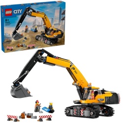 LEGO CITY EXCAVATOR GALBEN DE CONSTRUCTII 60420 - Img 5