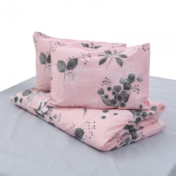 Lenjerie Dubla BBC 4 piese, 132TC - Rose - Img 3
