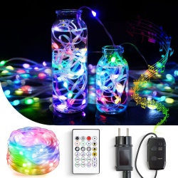 Lumină inteligentă - 100-240V - 66 LED RGB - 10 m - Bluetooth - Img 1