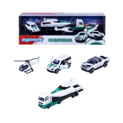 MAJORETTE SET 4 MASINUTE DE POLITIE DUBAI METALICE MERCEDES AMG 7.5CM - Img 3