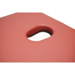Masa de masaj pliabila, 3 zone, cadru lemn, spuma 5cm, inaltime 55-76cm, piele ecologica, dimensiuni 60x213cm, culoare Burgundy - Img 10
