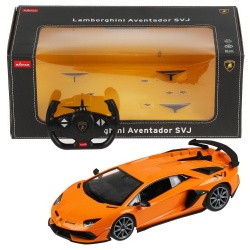 MASINA CU TELECOMANDA AVENTADOR SVJ PORTOCALIU SCARA 1 LA 14 - Img 7