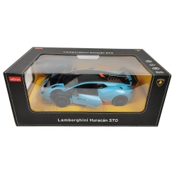 MASINA CU TELECOMANDA LAMBORGHINI HURACAN STO ALBASTRU SCARA 1 LA 14 - Img 1