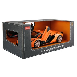 MASINA CU TELECOMANDA LAMBORGHINI SIAN PORTOCALIU CU SCARA 1 LA 14 - Img 2