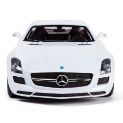 MASINA CU TELECOMANDA MERCEDES-BENZ SLS ALB SCARA 1 LA 14 - Img 5