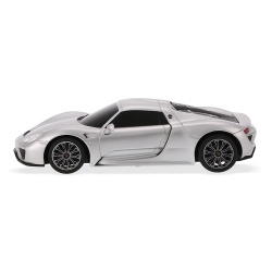 MASINA CU TELECOMANDA PORSCHE 918 SPYDER ARGINTIU CU SCARA 1 LA 24 - Img 8