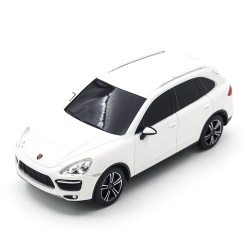 MASINA CU TELECOMANDA PORSCHE CAYENNE TURBO ALB CU SCARA 1 LA 24 - Img 7