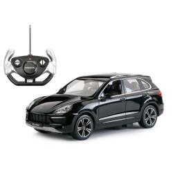 MASINA CU TELECOMANDA PORSCHE CAYENNE TURBO NEGRU CU SCARA 1 LA 14