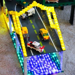 Masina de jucarie Stax + set constructie tip lego cu sunete si lumini - Img 5