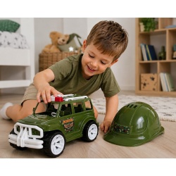 MASINA JEEP OFF ROADER CU CASCA MILITAR 32CM - Img 4