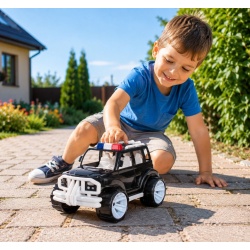 MASINA JEEP OFF ROADER NEGRU ALB 32CM - Img 3