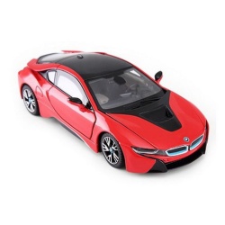 MASINUTA METALICA BMW I8 ROSU SCARA 1 LA 24 - Img 8
