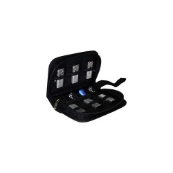 MediaRange Media storage wallet for 6 USB and 3 SD nylon, black