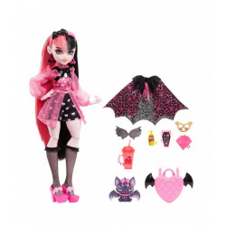 MONSTER HIGH PAPUSA DRACULAURA CU ANIMALUT SI ACCESORII - Img 2