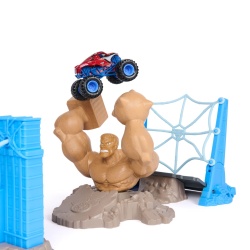 MONSTER JAM MARVEL SET UIMITORUL SPIDER MAN BATALIA DIN ORASUL OMULUI NISIP - Img 2