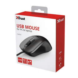 MOUSE TRUST, PC sau NB, cu fir, USB, optic, 1200 dpi, butoane/scroll 3/1, negru, "TR-23733" - Img 8