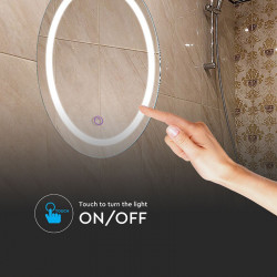 Oglinda iluminata led 25w 3 in 1 ip44 anti aburire - Img 4