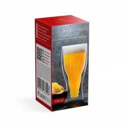 Pahar cu pereți dubli - 350 ml - pentru bere, frappe și răcoritoare - Img 3