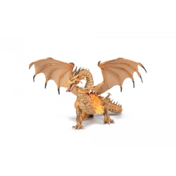 PAPO FIGURINA DRAGON CU DOUA CAPETE AURIU - Img 2
