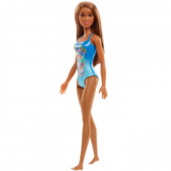 Papusa barbie satena cu costum de baie albastru - Img 3