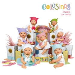 Papusa Nines D'Onil, Colectia Golosinas, in cutie, cu miros de vanilie, 26 cm (2024) - Img 1