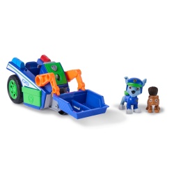 PATRULA CATELUSILOR CAUTARE SI SALVARE SET FIGURINA ROCKY SI VEHICUL DE RECICLARE - Img 2