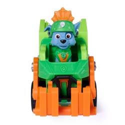 PATRULA CATELUSILOR FILMUL CU DINOZAURI SET DINO VEHICUL CAMION DE RECICLARE CU FIGURINA ROCKY SI ACCESORII 15CM - Img 4