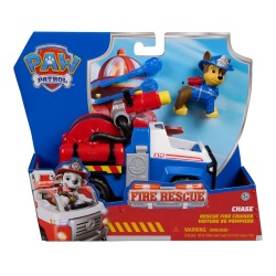 PATRULA CATELUSILOR VEHICUL DE SALVARE MASINA DE POMPIERI SI FIGURINA CHASE - Img 1