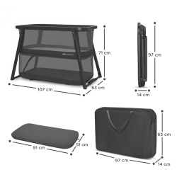 PATUT DE CALATORIE KINDERKRAFT SOFI PLUS, 4 IN 1, GREY - Img 7