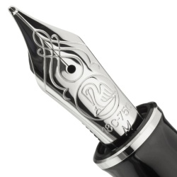 PENITA BB DIN AUR DE 18K/750 PLACATA CU RODIU PENTRU STILOU M805