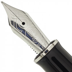 Penita ef din aur de 18k/750 placata cu rodiu pentru stilou m805
