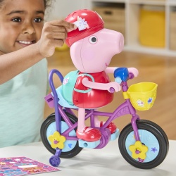 PEPPA PIG SET GATA DE PEDALAT PAPUSA PEPPA CU BICICLETA SI ACCESORII - Img 6