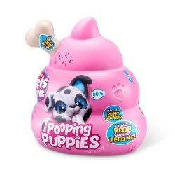 Pets Alive - Jucarie de plus interactiva catelus cu accesorii surpriza, Pooping Puppies - Img 2