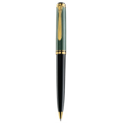 Pix souveran k800 mina tip parker,accesorii placate cu aur, corp negru-verde