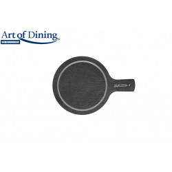 Platou ardezie rotund,cu maner,28x20cm - Img 3