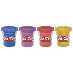 PLAY DOH SET 4 CUTII PLASTILINA CULORI METALICE STRALUCITOARE - Img 2