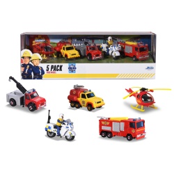 POMPIERUL SAM SET 5 VEHICULE DIN METAL - Img 1