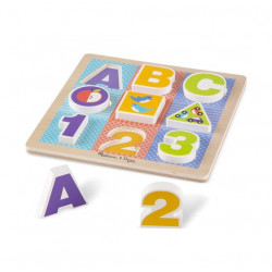 Puzzle cu piese mari pentru belelusi Melissa and Doug - Img 3