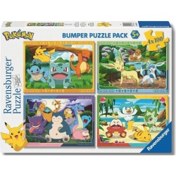 PUZZLE POKEMON BUMPER PACK 4X100