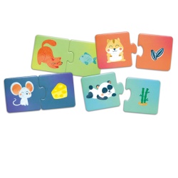 Puzzle potriveste perechea - Animale si gustari (36 piese) - Img 4