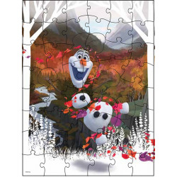 Puzzle surpriza frozen2 cu 48 piese in cutie diamant - Img 3