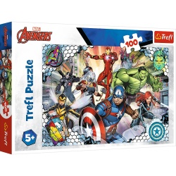 PUZZLE TREFL 100 AVENGERS RAZBUNATORII FAIMOSI - Img 1