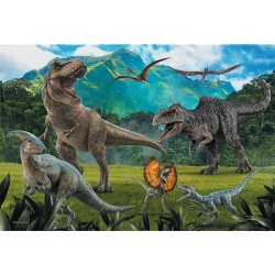 PUZZLE TREFL 100 PIESE JURASSIC WORLD LUMEA DINOZAURILOR - Img 2