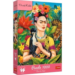 PUZZLE TREFL 1000 PREMIUM PLUS FRIDA KAHLO PORTRET IN JUNGLA