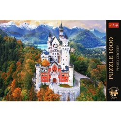 PUZZLE TREFL 1000 PREMIUM PLUS PHOTO ODYSSEY CASTELUL NEUSCHWANSTEIN GERMANIA - Img 3