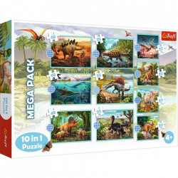 Puzzle trefl 10in1 lumea dinozaurilor - Img 1