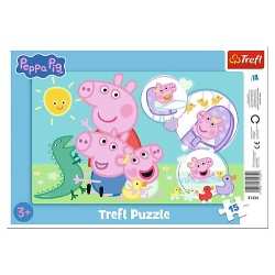 PUZZLE TREFL 15 CU CADRU PEPPA PIG CEA MAI DRAGUTA PURCELUSA