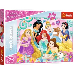 PUZZLE TREFL 200 PRINTESELE DISNEY INTR-O SEARA DE POVESTE - Img 1